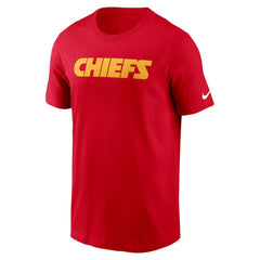 Kansas City Chiefs Primetime Wordmark Essential T-Shirt - Red T-shirts