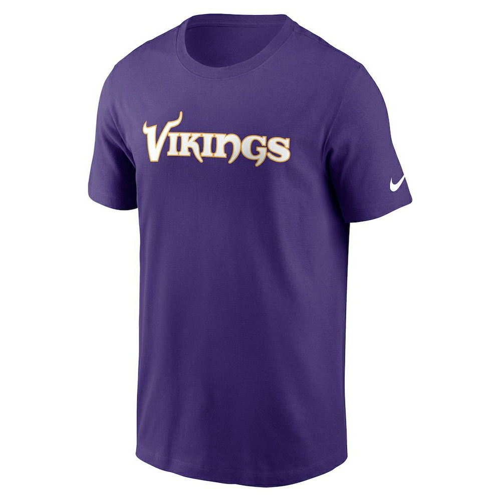 Minnesota Vikings Primetime Wordmark Essential T-Shirt - Purple T-shirts