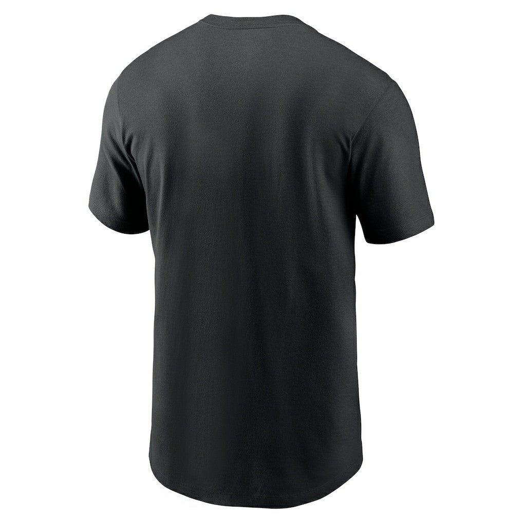 New Orleans Saints Primetime Wordmark Essential T-Shirt - Black T-shirts