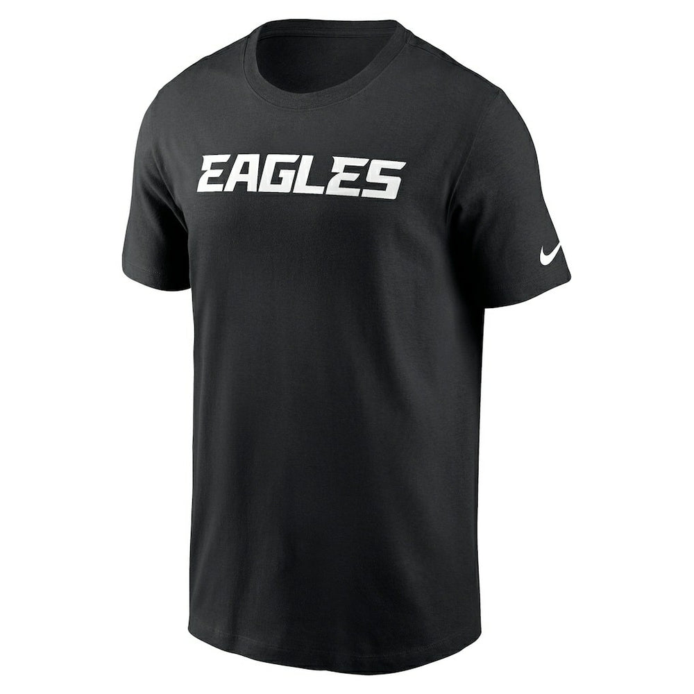 Philadelphia Eagles Primetime Wordmark Essential T-Shirt - Black T-shirts