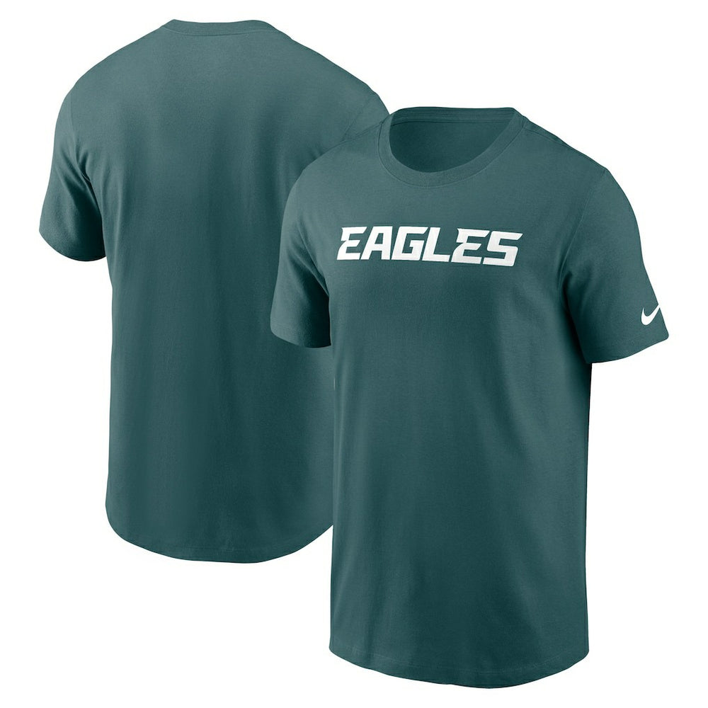 Philadelphia Eagles Primetime Wordmark Essential T-Shirt - Midnight Green T-shirts