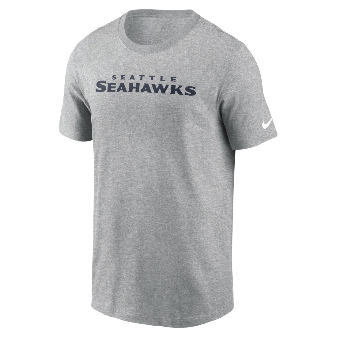 Seattle Seahawks Primetime Wordmark Essential T-Shirt - Heather Gray T-shirts