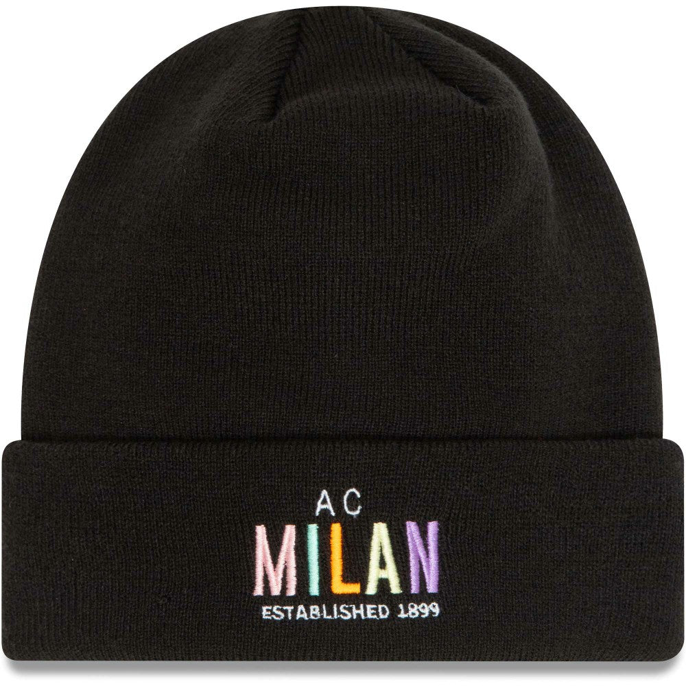 AC Milan New Era Wordmark Cuffed Knit Hat Black - New Era discount