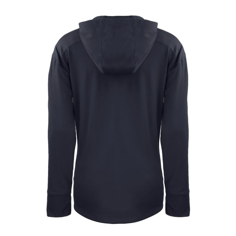 Atlanta Braves Cutter & Buck Women's Daybreak Eco Recycled Half-Zip Hoodie - Navy Hoodies
