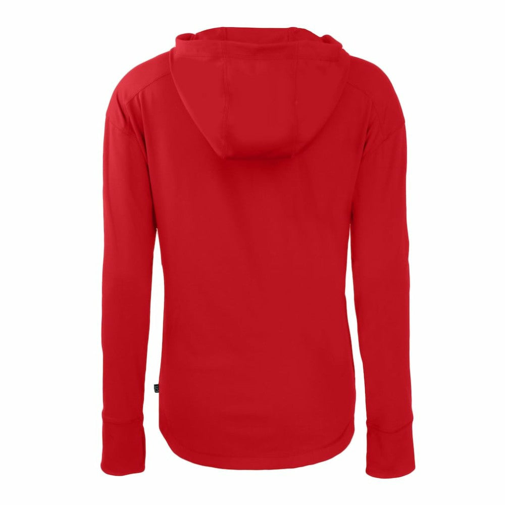 Philadelphia Phillies Cutter & Buck Women's Daybreak Eco Recycled Full-Zip Hoodie - Red Hoodies