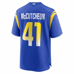 Cameron McCutcheon Los Angeles Rams Game Jersey - Royal Jerseys