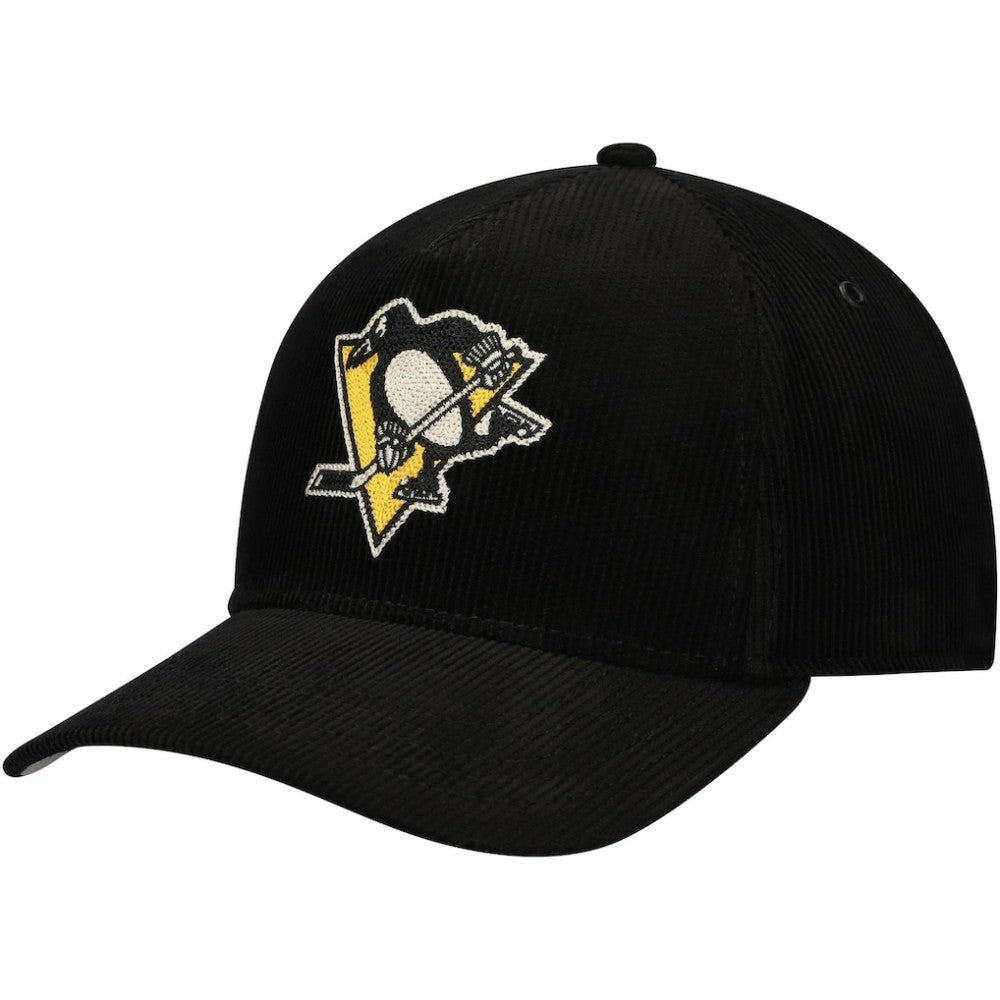 Pittsburgh Penguins American Needle Corduroy Chain Stitch Adjustable Hat - Black | US 200509106
