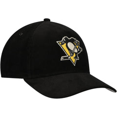 Pittsburgh Penguins American Needle Corduroy Chain Stitch Adjustable Hat - Black | US 200509106