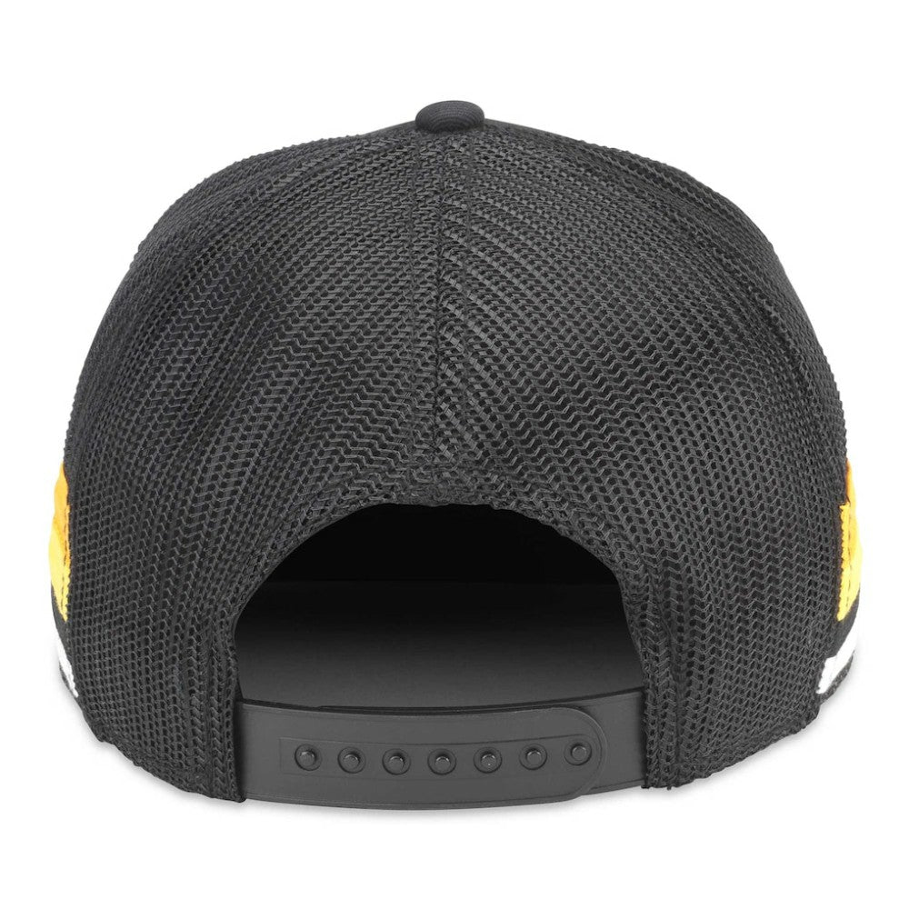 Boston Bruins American Needle HotFoot Stripes Trucker Adjustable Hat - Black | US 200509122