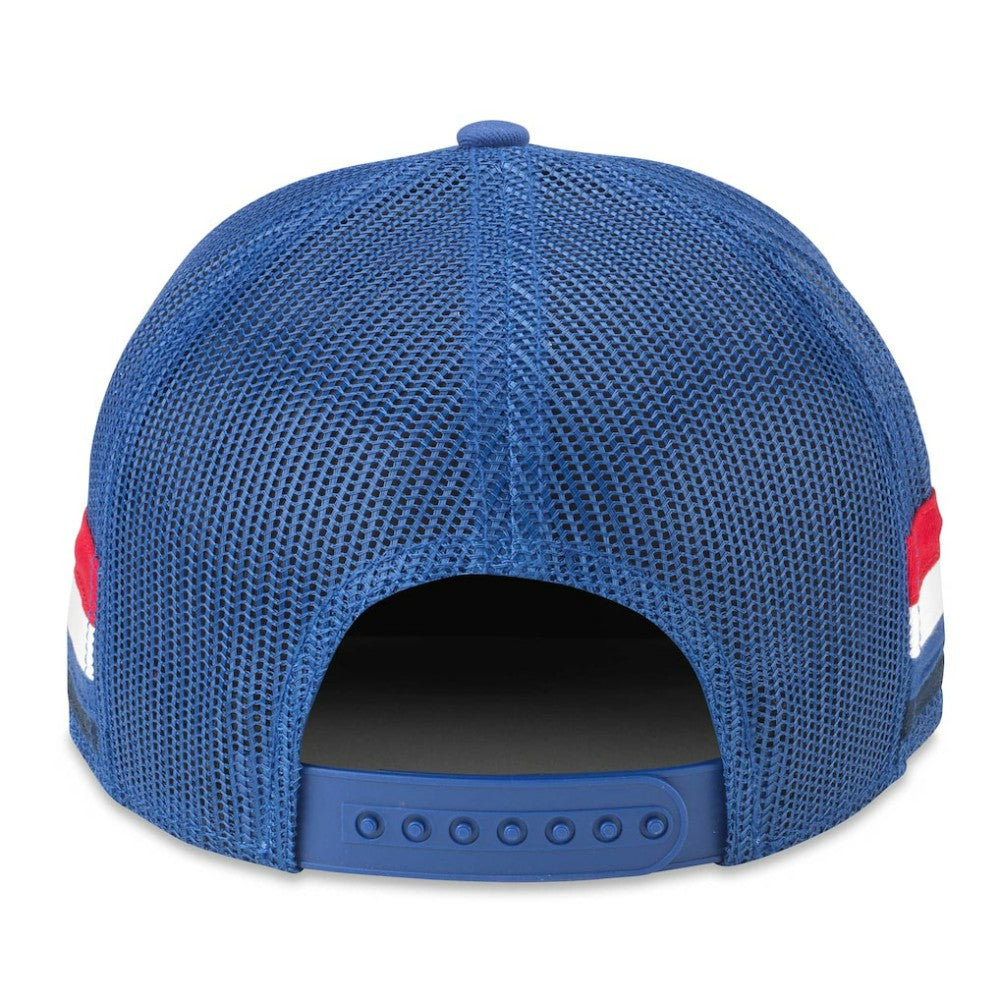 New York Rangers American Needle HotFoot Stripes Trucker Adjustable Hat - Blue | US 200509129