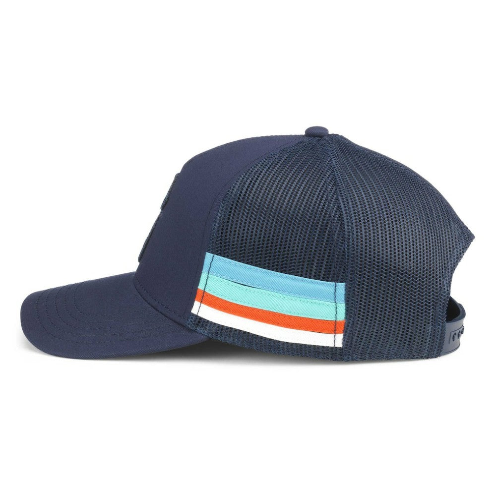 Seattle Kraken American Needle HotFoot Stripes Trucker Adjustable Hat - Deep Sea Blue | US 200509131