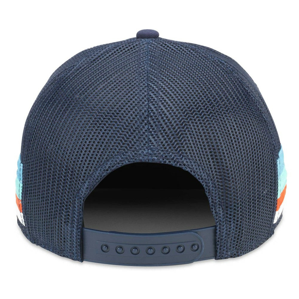 Seattle Kraken American Needle HotFoot Stripes Trucker Adjustable Hat - Deep Sea Blue | US 200509131
