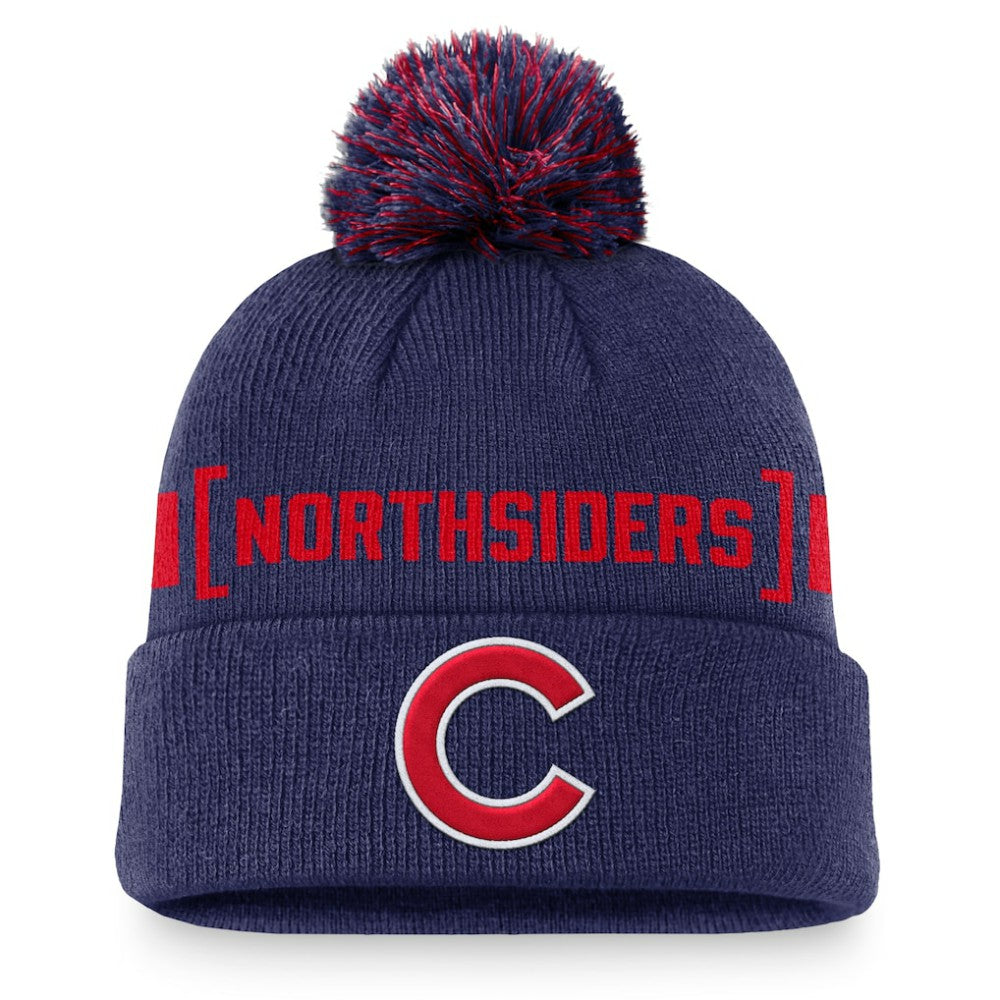 Chicago Cubs Nike Hometown Peak Cuffed Knit Hat with Pom - Royal Hats