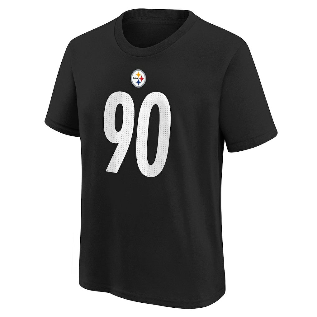 T.J. Watt Pittsburgh Steelers Youth Player Name & Number T-Shirt - Black T-shirts