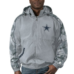 Dallas Cowboys Starter Throwback Thursday Night Lights Hoodie Full-Zip Jacket - Silver Hoodies
