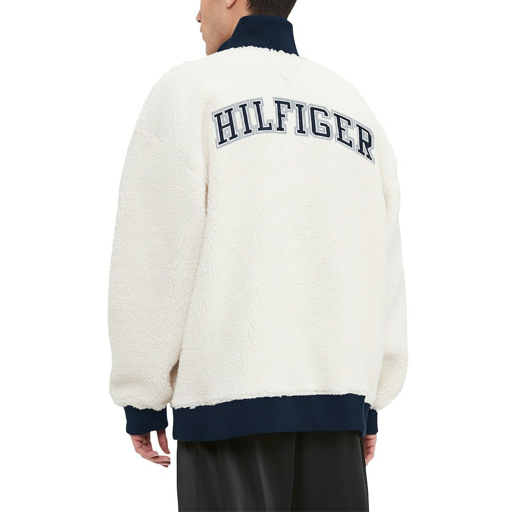 Dallas Cowboys Tommy Hilfiger Jordan Sherpa Quarter-Zip Jacket - White Jackets