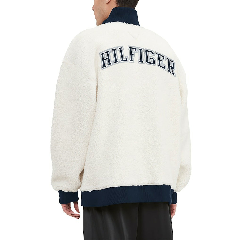 Dallas Cowboys Tommy Hilfiger Jordan Sherpa Quarter-Zip Jacket - White Jackets