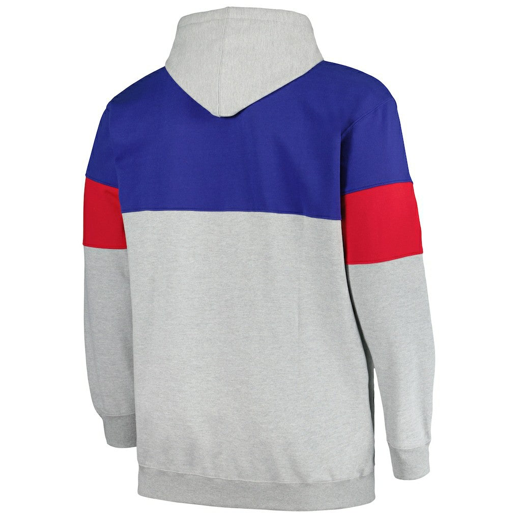 Philadelphia 76ers Big & Tall Pullover Hoodie Royal/Red - Fanatics