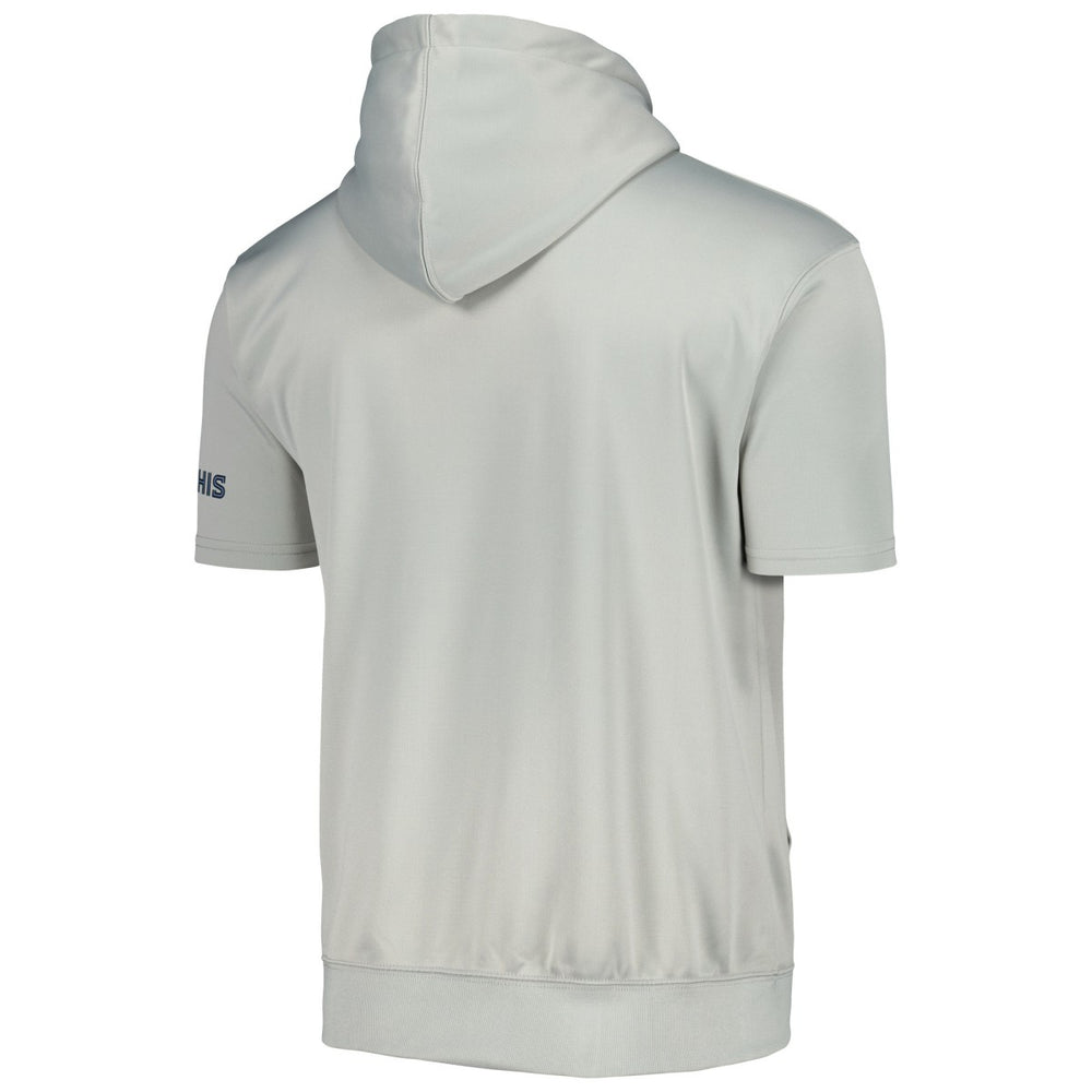 Memphis Grizzlies Short Sleeve Pullover Hoodie Silver/Light Blue - Fanatics