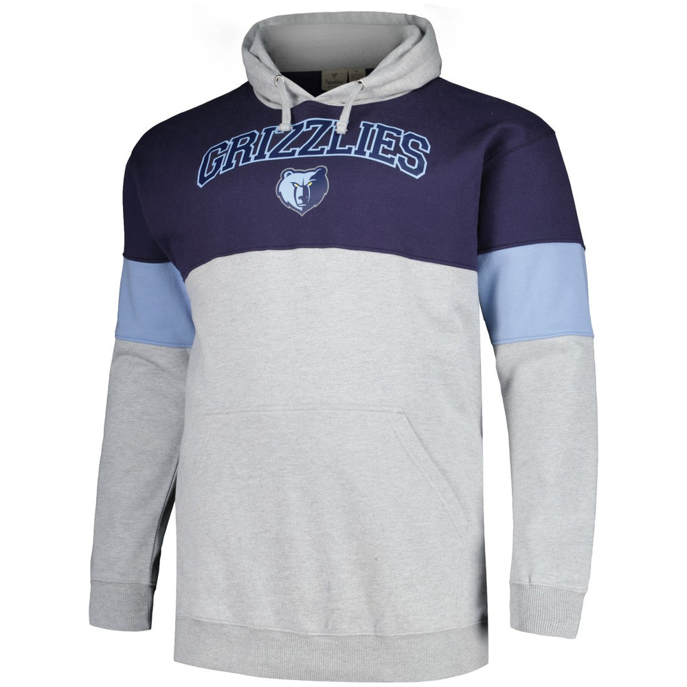 Memphis Grizzlies Big & Tall Pullover Hoodie Navy/Light Blue - Fanatics