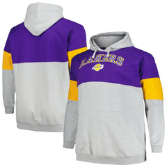 Los Angeles Lakers Big & Tall Pullover Hoodie Purple/Gold - Fanatics