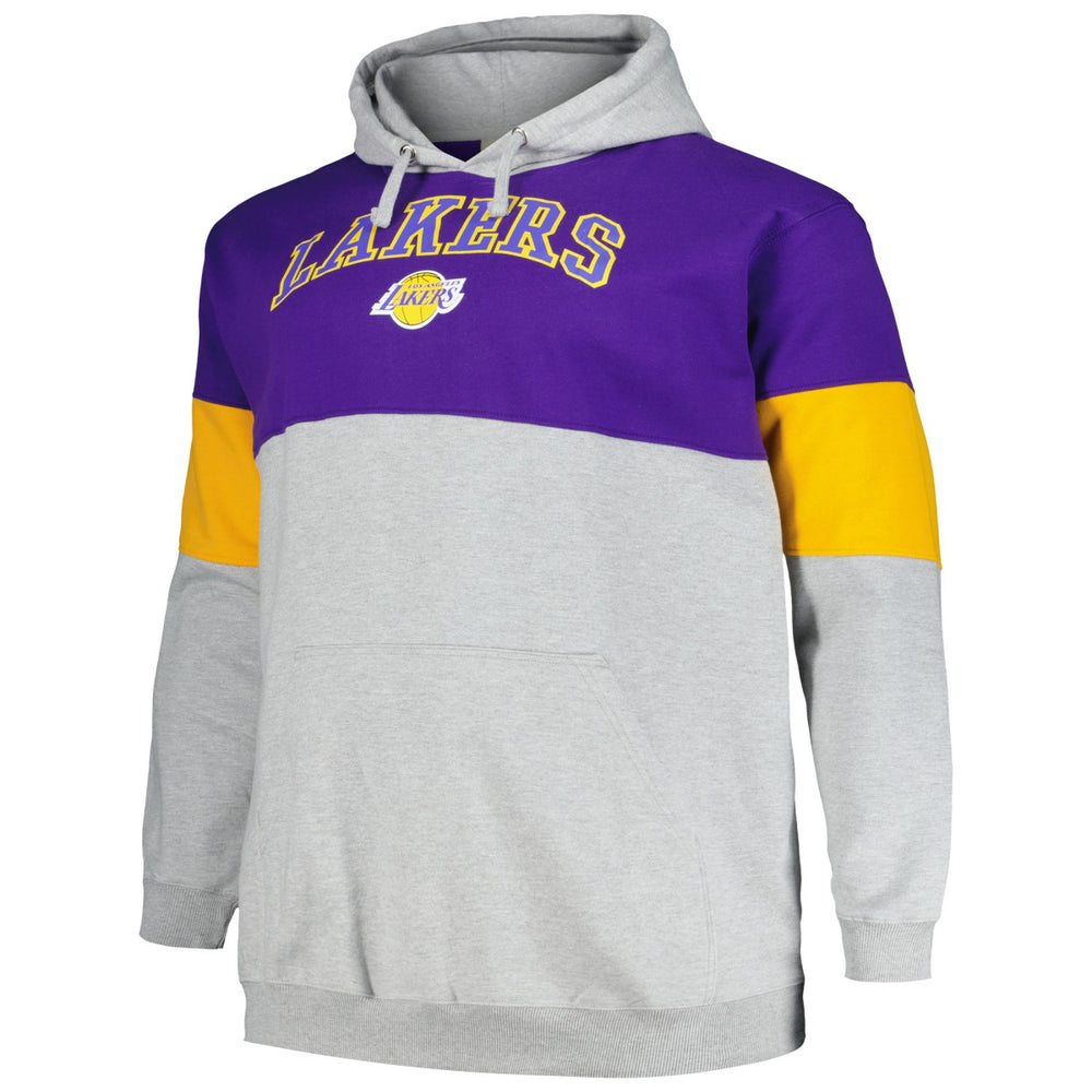 Los Angeles Lakers Big & Tall Pullover Hoodie Purple/Gold - Fanatics