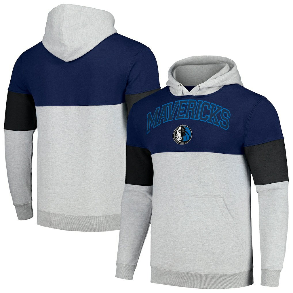 Dallas Mavericks Big & Tall Pullover Hoodie Navy/Black - Fanatics