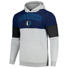 Dallas Mavericks Big & Tall Pullover Hoodie Navy/Black - Fanatics