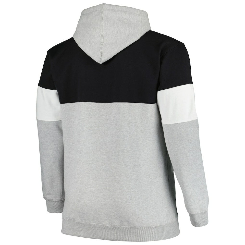 Brooklyn Nets Big & Tall Pullover Hoodie Black/White - Fanatics