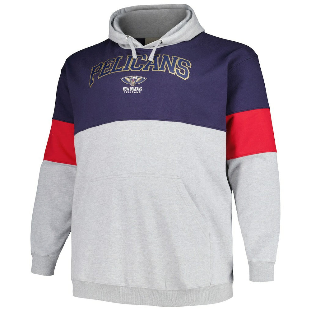 New Orleans Pelicans Big & Tall Pullover Hoodie Navy/Red - Fanatics outlet