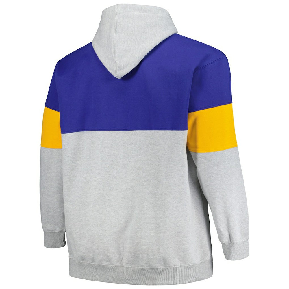 Golden State Warriors Big & Tall Pullover Hoodie Royal/Gold - Fanatics