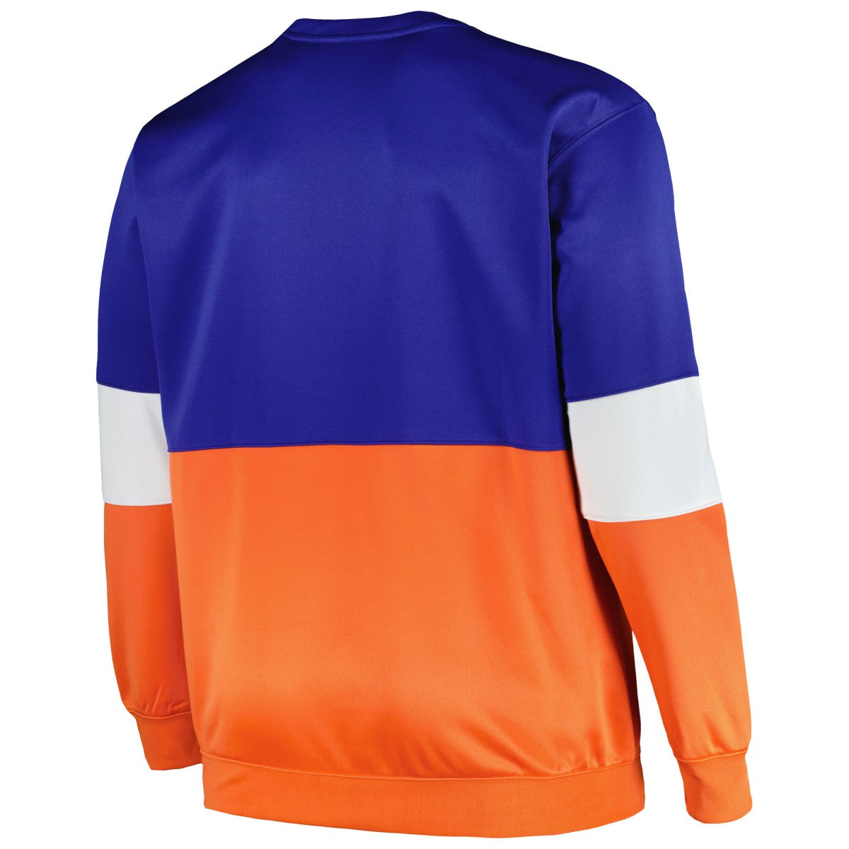 New York Knicks Big & Tall Split Pullover Sweatshirt Blue/Orange - Fanatics