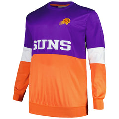 Phoenix Suns Big & Tall Split Pullover Sweatshirt Purple/Orange - Fanatics
