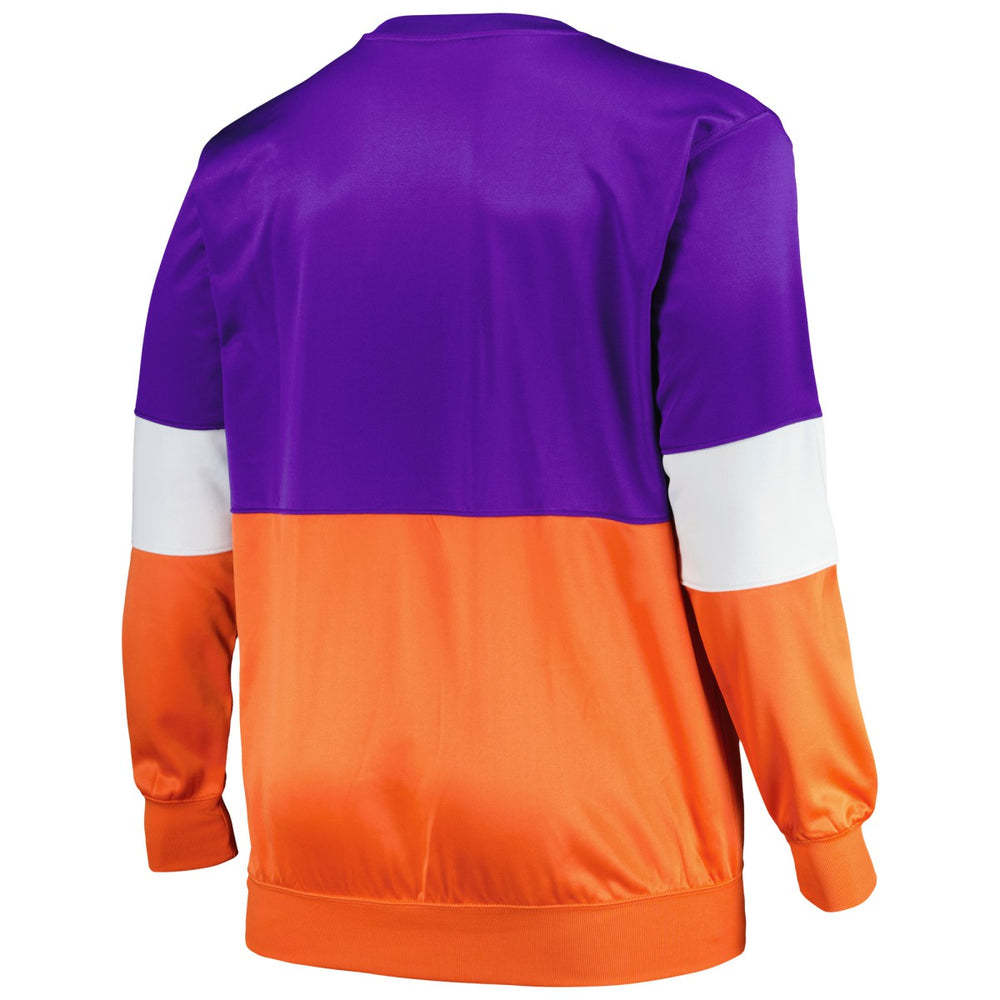 Phoenix Suns Big & Tall Split Pullover Sweatshirt Purple/Orange - Fanatics
