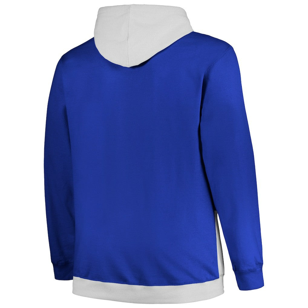 Philadelphia 76ers Big & Tall Primary Arctic Pullover Hoodie Royal/Silver - Fanatics