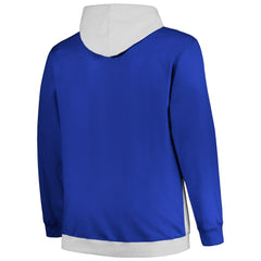 Philadelphia 76ers Big & Tall Primary Arctic Pullover Hoodie Royal/Silver - Fanatics