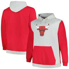 Chicago Bulls Big & Tall Primary Arctic Pullover Hoodie Red/Silver - Fanatics