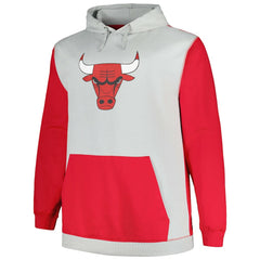 Chicago Bulls Big & Tall Primary Arctic Pullover Hoodie Red/Silver - Fanatics