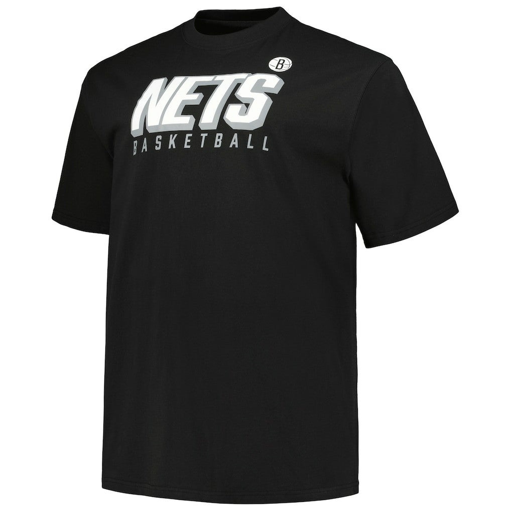 Brooklyn Nets Big & Tall Short Sleeve & Long Sleeve T-Shirt Set Black/White - Fanatics