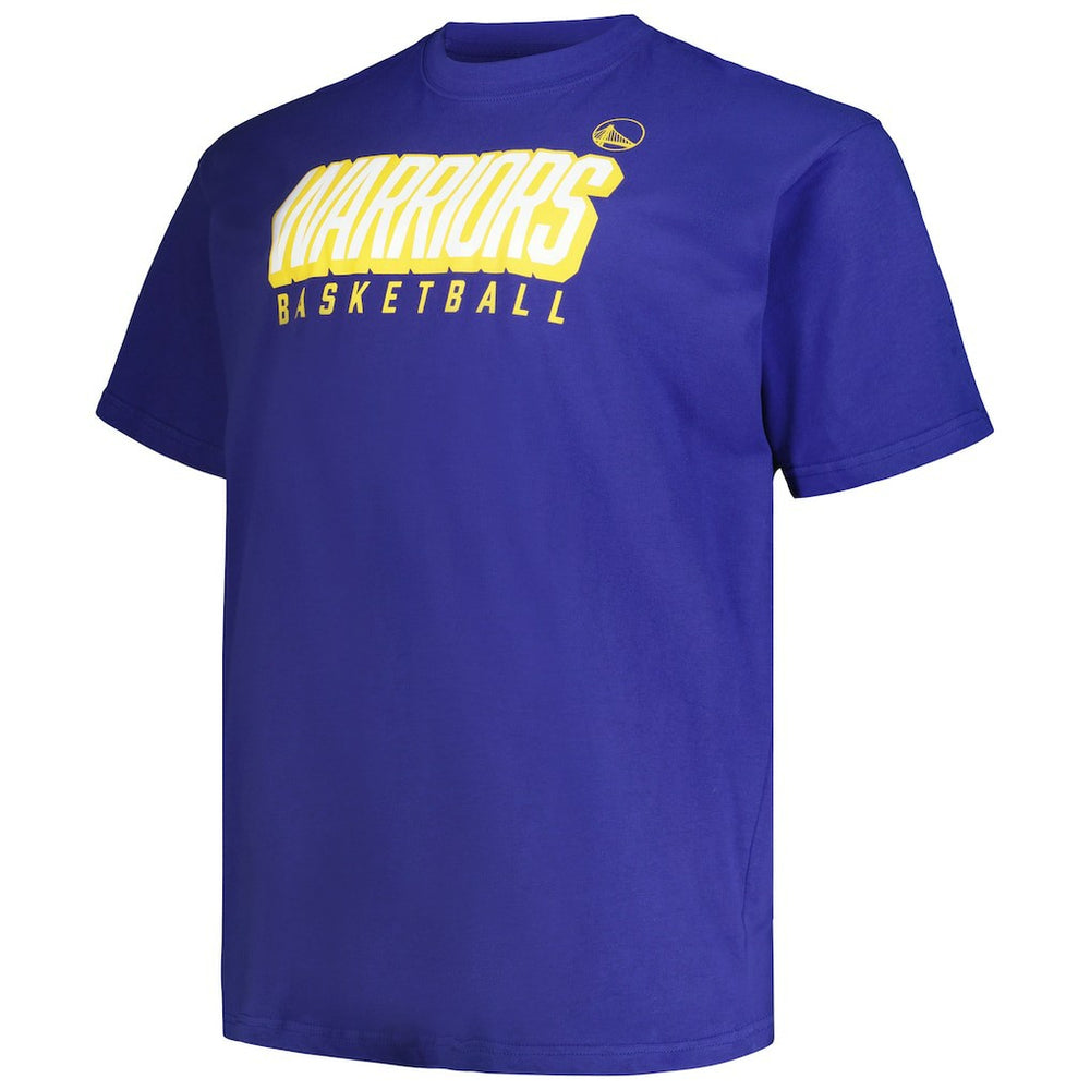 Golden State Warriors Big & Tall Short Sleeve & Long Sleeve T-Shirt Set Royal/Gold - Fanatics