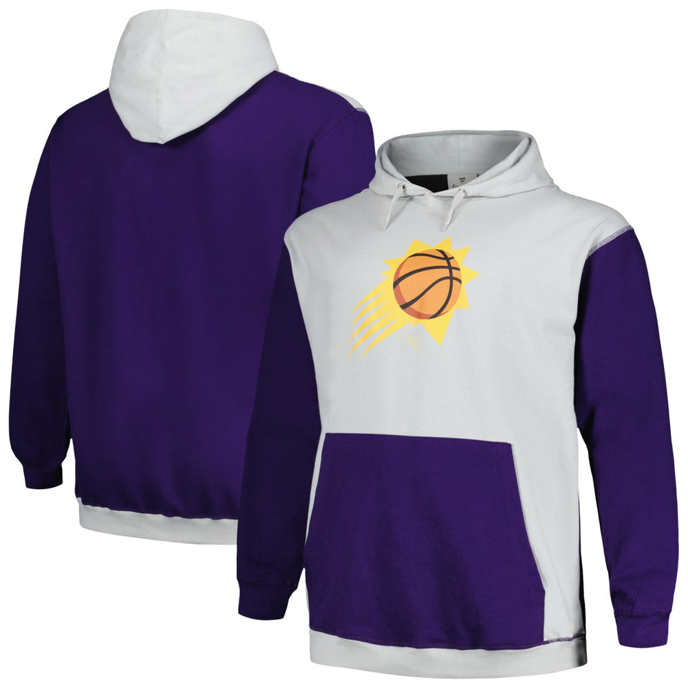 Phoenix Suns Big & Tall Primary Arctic Pullover Hoodie Purple/Silver - Fanatics