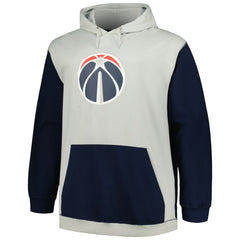 Washington Wizards Big & Tall Primary Arctic Pullover Hoodie Navy/Silver - Fanatics