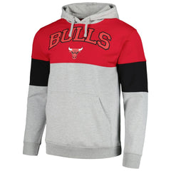 Chicago Bulls Contrast Pieced Pullover Hoodie Red - Fanatics