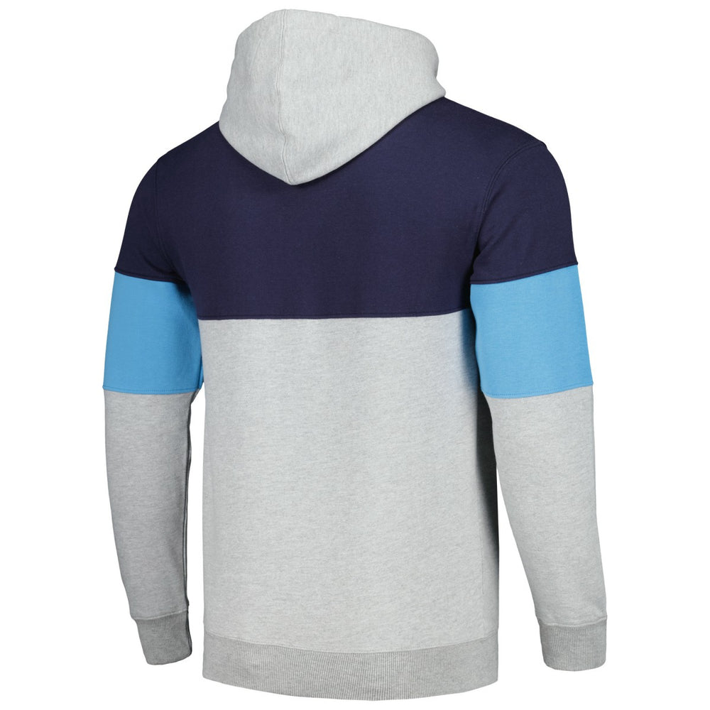Memphis Grizzlies Contrast Pieced Pullover Hoodie Navy - Fanatics