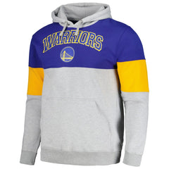 Golden State Warriors Contrast Pieced Pullover Hoodie Royal - Fanatics