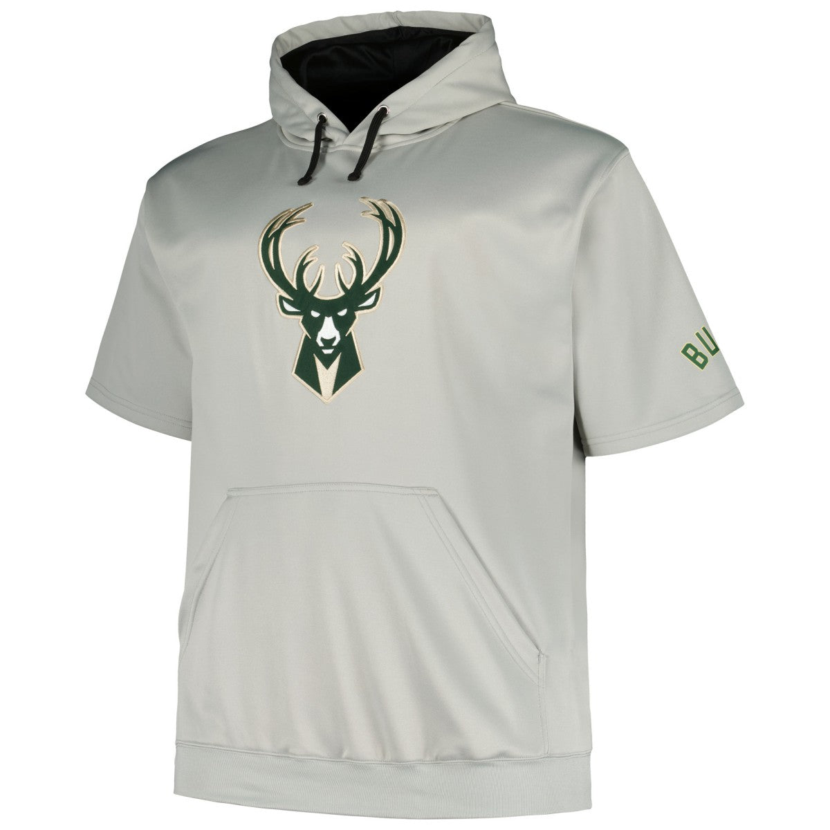 Milwaukee Bucks Big & Tall Logo Pullover Hoodie Silver - Fanatics