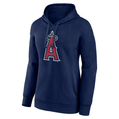 Los Angeles Angels Fanatics Women's Logo Pullover Hoodie - Navy Hoodies