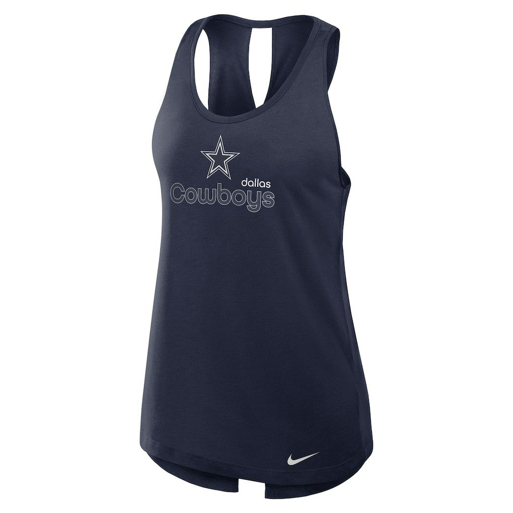 Dallas Cowboys Women's Plus Size Performance Tank Top - Navy Tops