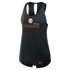 Pittsburgh Steelers Women's Plus Size Performance Tank Top - Black Tops