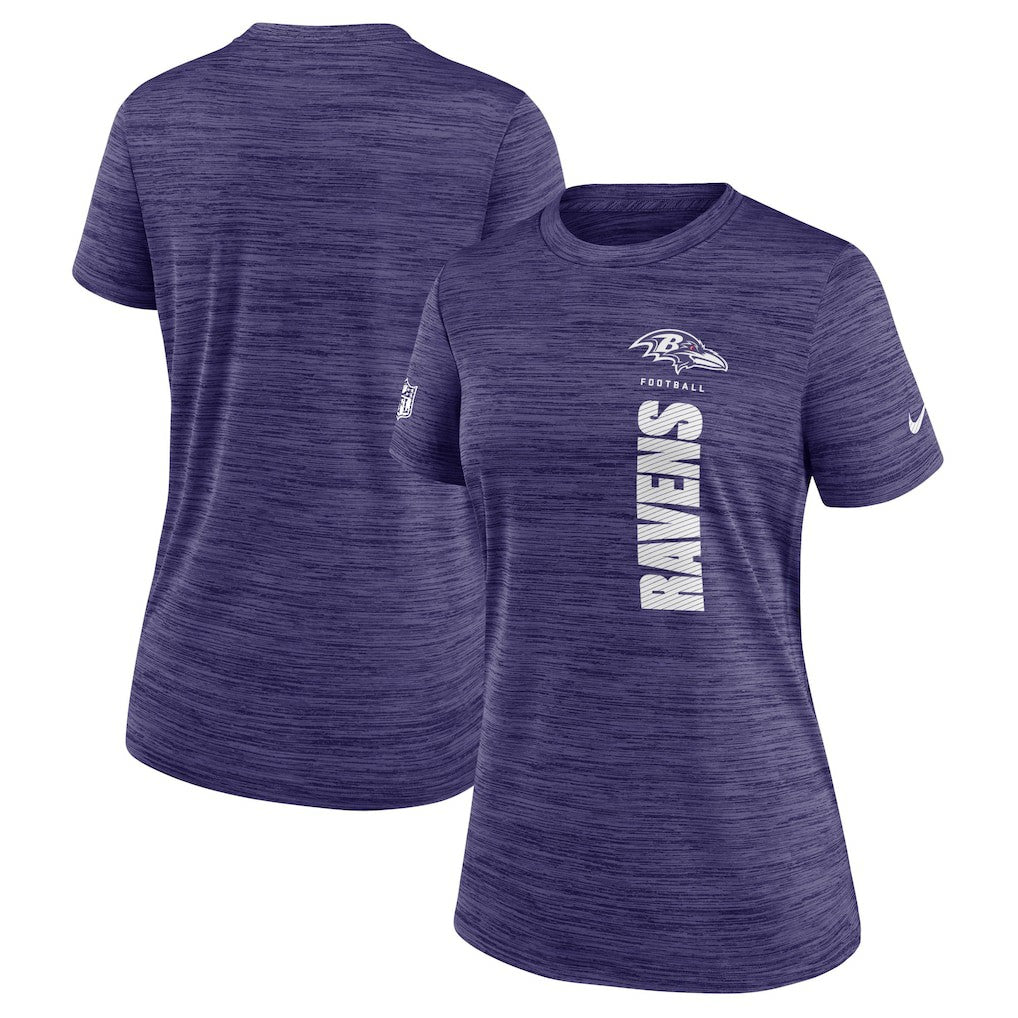 Baltimore Ravens Women's Sideline Velocity Dri-FIT T-Shirt - Purple T-shirts